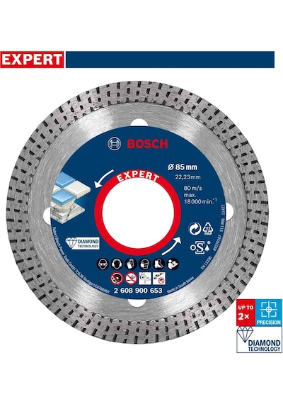 Bosch Expert 85 Mm Sert Seramik Elmas Kesme Diski 2608900653
