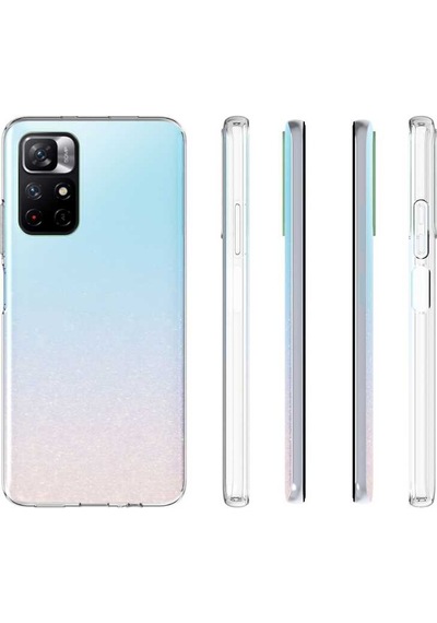 Zore Redmi Note 11t 5g Kılıf Msra Süper Silikon Kapak - Renksiz Renksiz