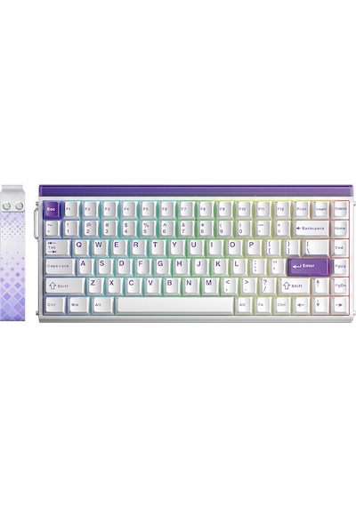 Aula Hero 84 He Manyetik Klavye Rapid Trigger Black King Switch 8000hz Rgb Neon Tkl Hot Swap Oyuncu Klavyesi Beyaz