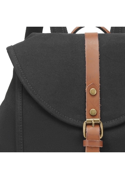 Kanvas Kumaş Kadın Sırt Çantası Smart Bags 1335 Siyah