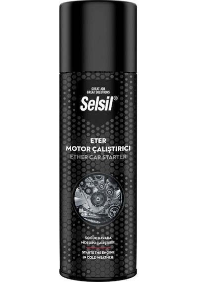 Selsil Eter Soğuk Havada Motor Çalıştırma Spreyi 200 Ml.