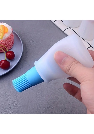 Ucu Fırçalı Yağdanlık/sos Sürme Aparatı Mavi Diğer