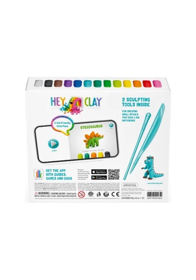 Hey Clay Yaratıcı Kil Seti - Dinos Çok  Renkli