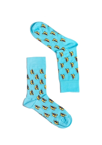 Ozzy Socks Moto Desenli Çorap Çok Renkli