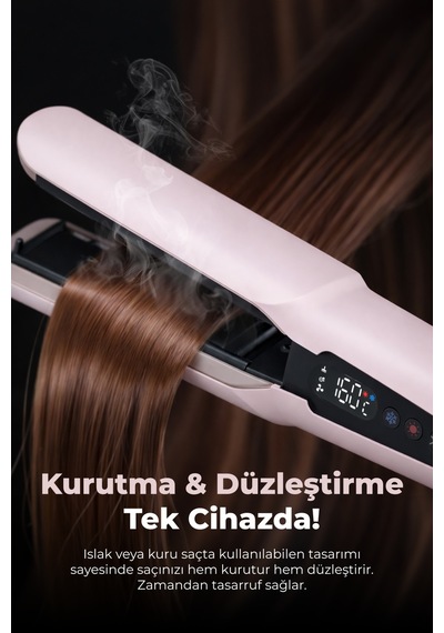 Ks-914 Profesyonel Kurutma & Düzleştirme Makinesi 1300w 5 Sıcaklık 3 Hız Ayarı