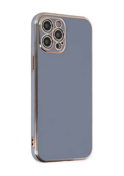 Apple iPhone  Uyumlu - 12 Pro Kılıf Volet Silikon - Mavi