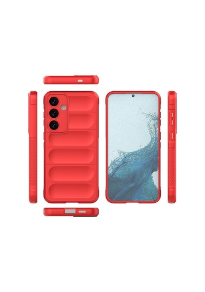 Samsung Galaxy Uyumlu, S24 Kılıf Optimum Silikon - Kırmızı