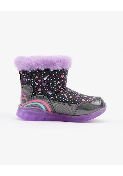 Skechers Illumi - Brights 302656n Bklv Kız Çocuk Siyah Işıklı Bot Karışık