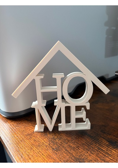 Dekoratif Home Yazılı Masaüstü Beyaz Biblo Modern Ev & Ofis Dekoru Minimal Tasarım