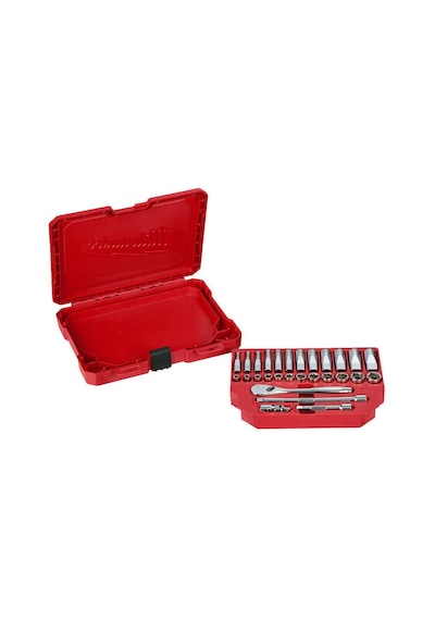 Milwaukee T4932464943 Ağır Hizmet Tipi Cırcır Lokma Takımı ¼' 28