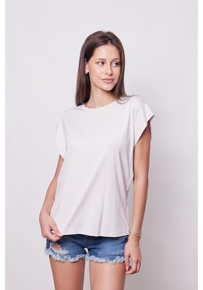 Jument Şık Likralı Span Kumaş Kolsuz Geniş Sıfır Yaka Düşük Omuzlu Basic Tshirt Bluz-şampaya Şampanya Jument Şık Likralı Span Kumaş Kolsuz Geniş Sıfır Yaka Düşük Omuzlu Basic Tshirt Bluz-şampaya Şampanya