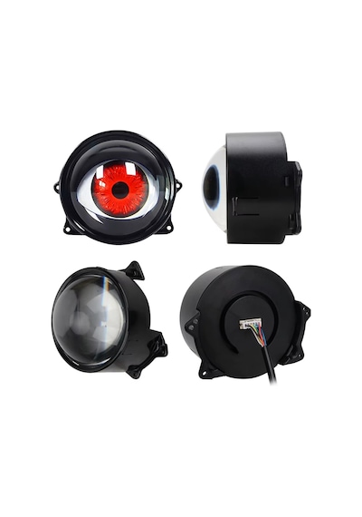 33 Modlu Animasyonlu Mercek Göz Far Sis Ambiyans Led Aydınlatma 2 Adet 12-24 Volt
