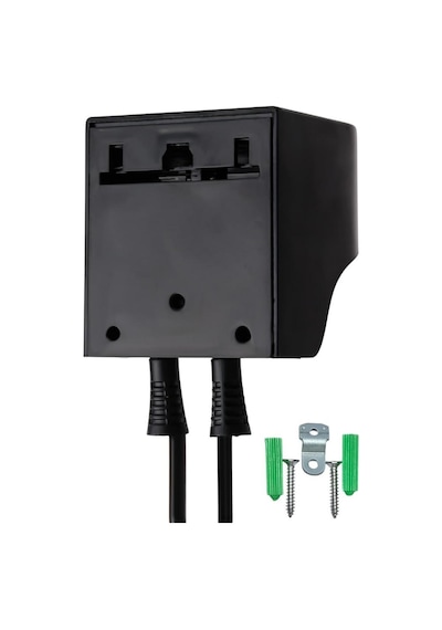 Powertec Tr-301 Otel Tipi Otomatik Kapanan Askı Aparatlı Duvara Monte Fön Makinesi Siyah