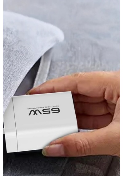 Ilkeshop Konfulon C99q 65w Pd Destekli Type-c Ve Usb Çift Çıkışlı Hızlı Şarj Adaptörü - Beyaz