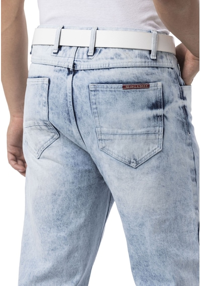 Erkek Baggy Fit Rahat Kesim Streetwear Tarz Pantolon Cd903 Buz Mavisi