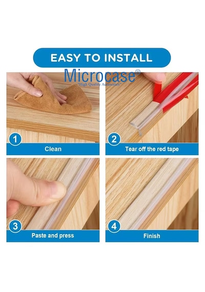 Microcase Sarmal Silikon Bebek Ve Çocuk Köşe Kenar Koruyucu Kesilebilir 100 Cm - Al5237
