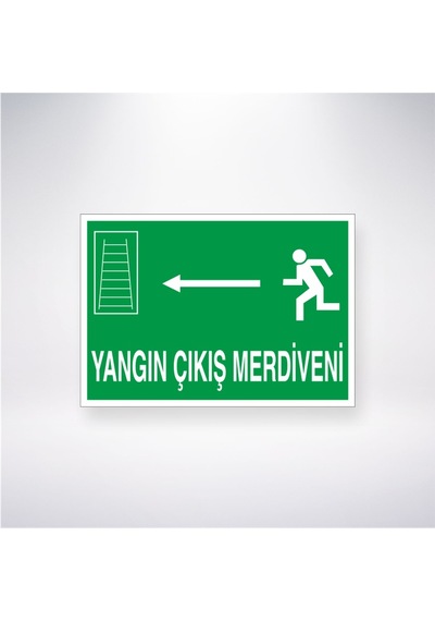 Yangın Çıkış Merdiveni -- 21x28 Arkası Yapışkanlı Sticker