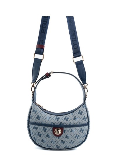 Silver Polo Sp1194 Kadın Omuz Çantası Monogram Gri-laci-bordo