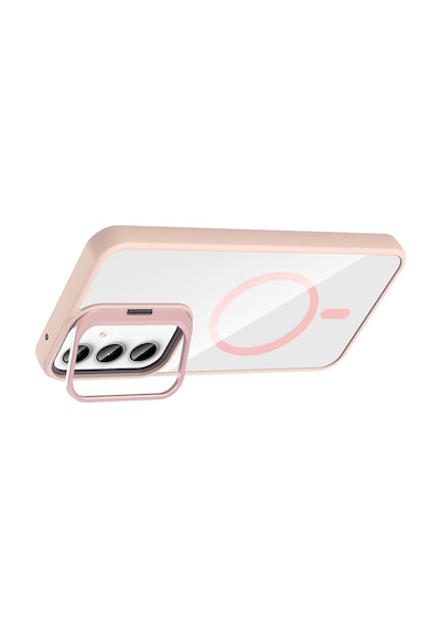 Zore Galaxy Uyumlu A55 Kılıf Standlı Ve Kamera Lens Hediyeli M-safe Şarj Özellikli Ogaa Etro Kapak - Lacivert