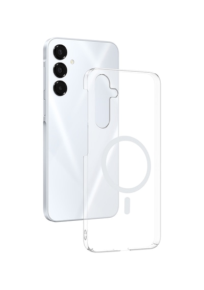 Galaxy A16 Kamera Korumalı M-safe Şarj Özellikli Şeffaf Zore London Sert Pc Kapak Seffaf
