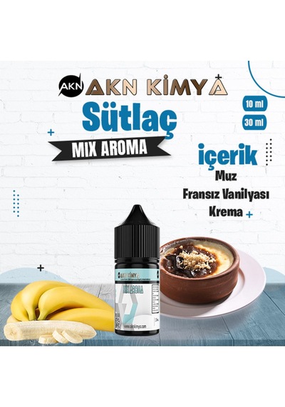 Akn Kimya Sütlaç Mix Aroma Gıda Aroması 10 Ml