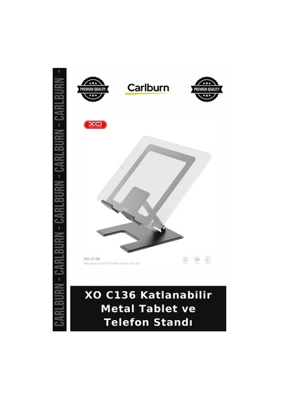 Xo C136 Katlanabilir Metal Tablet Ve Telefon Standı Cep Tutucu Stand Modeli Ayarlanabilir Stant
