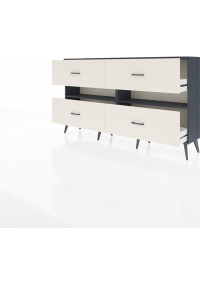 Arges Konsol 2 Raflı 4 Çekmeceli 176x30x99 Antrasit-antrasit/aytaşı Antrasıt/aytası - Antrasıt Arges Konsol 2 Raflı 4 Çekmeceli 176x30x99 Antrasit-antrasit/aytaşı Antrasıt/aytası - Antrasıt