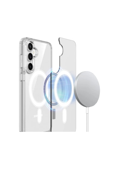 Samsung Galaxy S25 Fe Uyumlu Şeffaf Magsafe Kılıf Mtl Safe