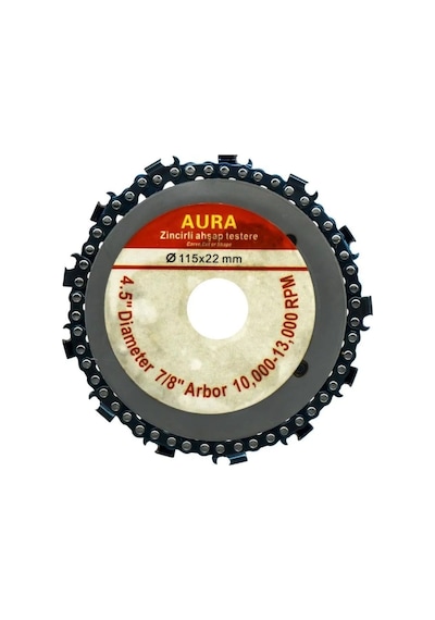 Zincirli Ispiral Kesici Disk 115 Mm Ağaç Kesme Diski Küçük 115mm Avuç Içi Taşlamalara Testere