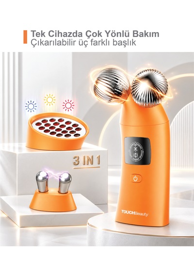 Touchbeauty Tb1767 Çok Fonksiyonlu, 3 Başlıklı, Yüz Ve Göz Çevresi Bakım Cihazı