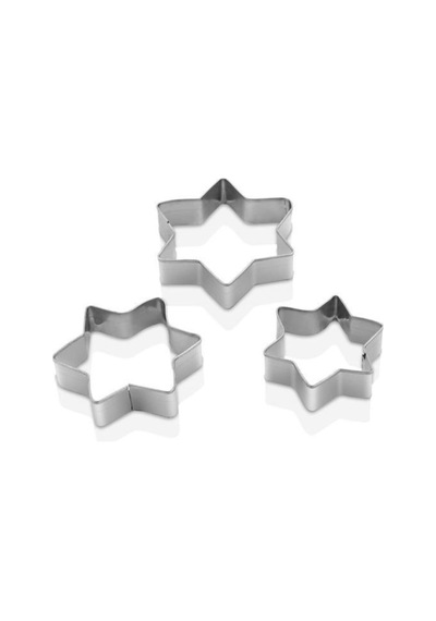 Qlux 3'lü Metal Kurabiye Kalıbı Metal Gri Diğer