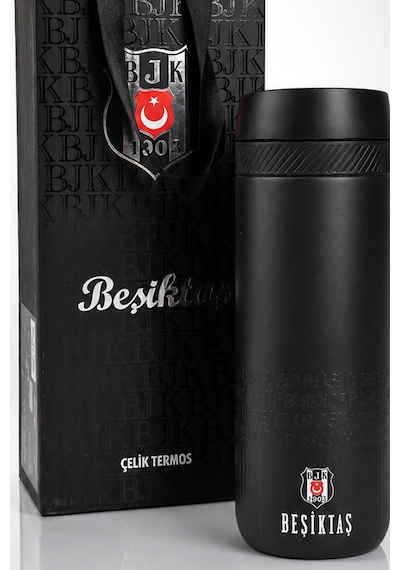 X Dekomus Lisanslı Beşiktaş Özel Çanta Kutulu 550 Ml Çelik Termos Altın