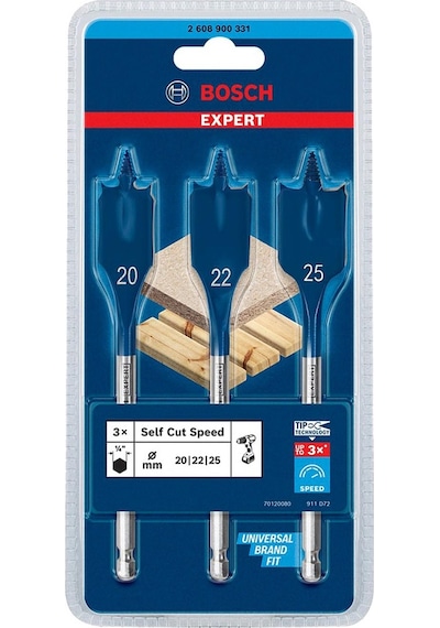 Bosch 20-25 Mm 3 Lü Expert Yaprak Matkap Ucu Seti 2608900331