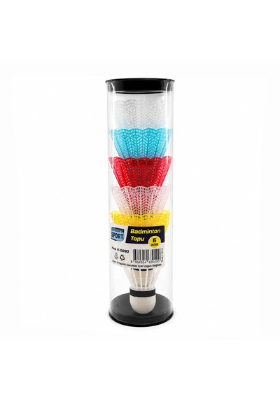 6pcs Renkli Badminton Topu