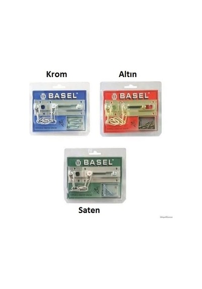 Başel Çelik Ve Ahşap Kapı İçin Emniyet Zinciri Saten Altın Krom Krom-Sürat