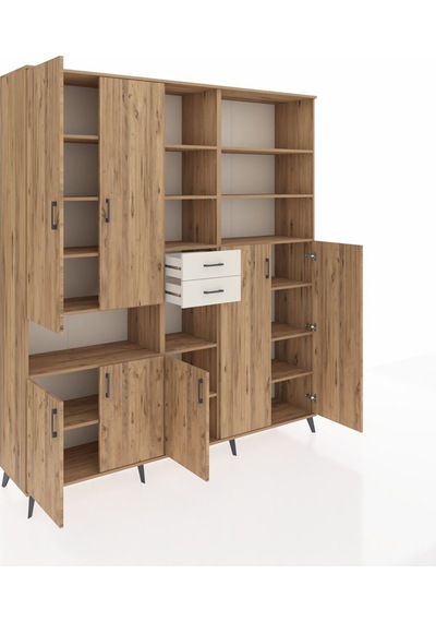 Hyperion Dolap 17 Raflı 2 Çekmeceli 7 Kapaklı 220x44x243 Çam-çam/aytaşı Atlas Çam/aytası Hyperion Dolap 17 Raflı 2 Çekmeceli 7 Kapaklı 220x44x243 Çam-çam/aytaşı Atlas Çam/aytası