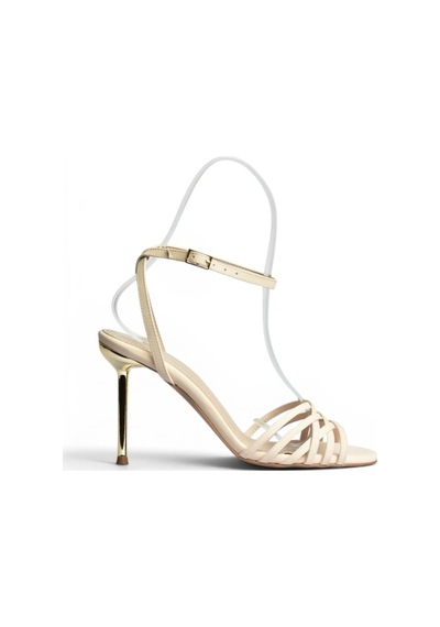 Fox Shoes Y820016404 Ten Kumaş İnce Topuklu Kadın Abiye Ayakkabı