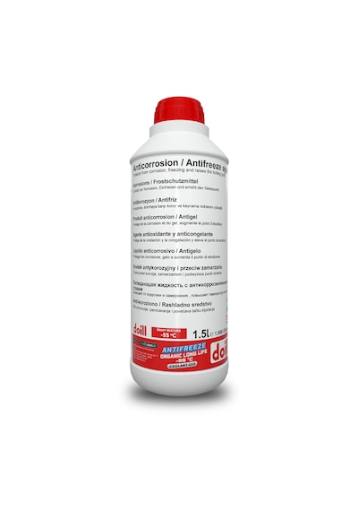 Doill -55 / -56 Derece Hazır Karışım  1.5 Litre Kırmızı Organik Antifriz - G12