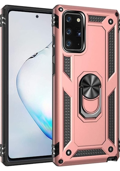 Samsung Uyumlu Galaxy S20 Fe Kılıf Tank Koruma Vega Standlı Yüzüklü Mıkn