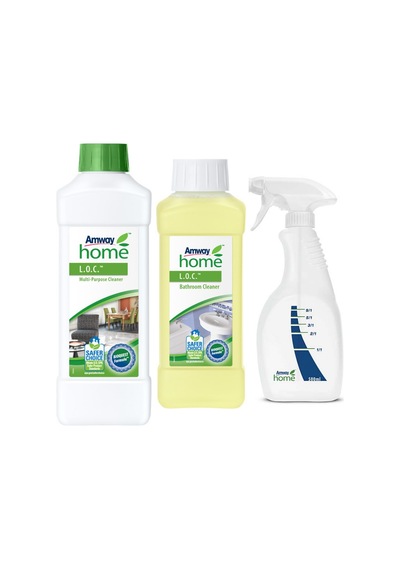 Amway LOC Çok Amaçlı Temizleyici 1 L + Banyo Temizleyici 500 ML + Sprey Şişesi