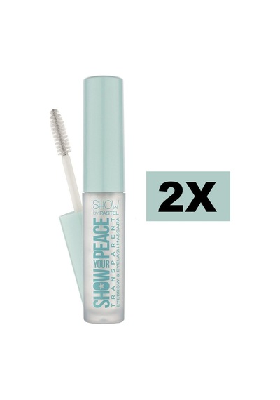 Pastel Show Your Peace Transparent Eyebrow & Eyelash Mascara - Transparan Kaş Ve Kirpik Maskarası 2 Adet Şeffaf