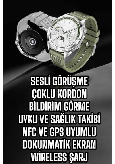Akıllı Saat Sesli Görüşme Uyku Takibi Nfc Uyumlu Uuczgt66akıllısaat1-1