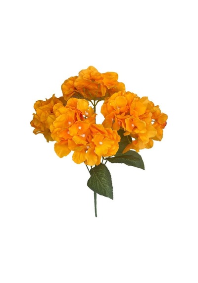 Yapay Çiçek Ortanca Çiçeği Demeti 43 Cm Somon Orange
