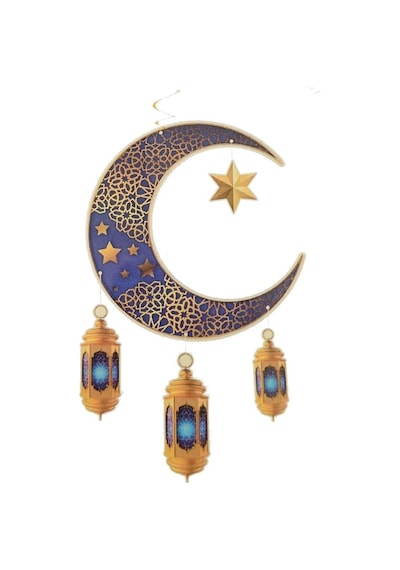 Dodomar Süs Sarkıt Ramazan Tavan Ayyıldız Kandi90x30 Mavi