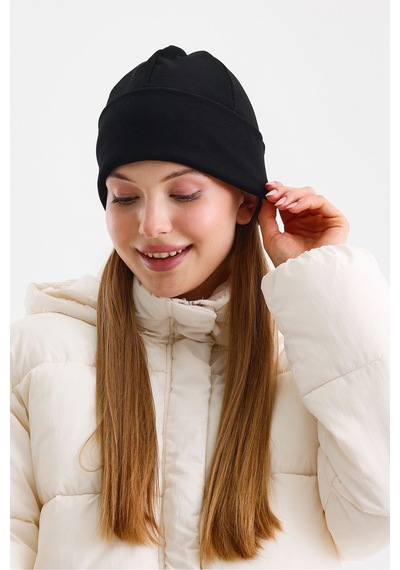 Butikgiz Termal %100 Pamuklu Soft 2 Stil 1 Arada Bere Premium Cuts Serisi Siyah