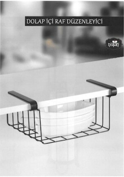 Dolap Içi Raf Düzenleyici Metal Siyah Diğer