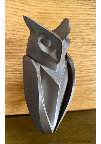 14cm Baykuş Minimalist Dekoratif Hediyelik Eşya İşyeri Ofis Masa Raf İçin Siyah