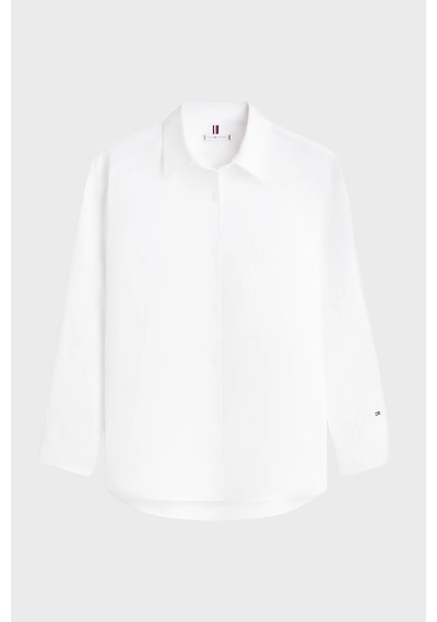 Tommy Hilfiger Bayan Gömlek Ww0ww48190 Ycf Beyaz Beyaz
