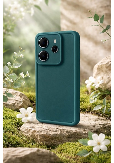 Mi Redmi Note 14 Uyumlu Kamera Çıkıntılı Mat Silikon Telefon Kılıfı Resimdeki