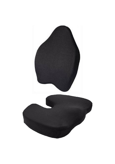WhiteBlanco U-l Anatomik Sırt Destek Minder Takımı Class Backleg Siyah